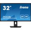 iiyama ProLite XB3288UHSU-B5 Monitor PC 80 cm (31.5) 3840 x 2160 Pixel 4K Ultra HD LCD Nero [XB3288UHSU-B5]