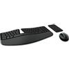 Microsoft L5V-00013 Sculpt Ergonomic Desktop - Set Tastiera e Mouse Wireless, Layout Italiano QWERTY, Nero