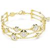SWAROVSKI BRACCIALE IMBER WIDE, BIANCO, PLACCATO ORO 5680095