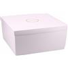 Scatola elegante automontante bianca 35x25x14 cm - Stampa a caldo 50 pezzi