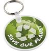 Portachiavi a forma di cerchio in plastica riciclata personalizzato Tait personalizzate o neutre