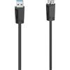Hama Cavo USB A 3.0/ USB Micro B, USB 3.0, 1,5 metri, nero