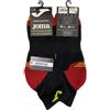 Joma CALZA RUNNING DRYARN - NERO/ROSSO