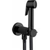 Bossini - Bossini Paloma Flat Miscelatore progressivo a parete con doccia a pulsante - nero opaco E37015073
