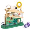 Janod - Discesa in Legno Chenille - Giocattolo educativo Motricità e manipolazione - da 1 Anno, J08055, Multicolore, 1 Colore