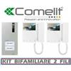 Comelit kit videocitofono bifamiliare comelit 8461M monitor vivavoce 6701w 2 fili