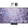 Samsung Series 8 TV QE65QN800CTXZT Neo QLED 8K, Smart 65" Processore Neural Quantum Dolby Atmos e OTS+, Titan Black 2023