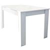 milani home -Tavolo da Pranzo in Legno - Design per Sala da Pranzo - Colore Bianco - 140x80x75 h