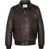 Schott NYC Lcflyvint - Giacca in Pelle da Uomo, Nero, M