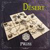 PWORK WARGAMES The Desert (Il Deserto) - 3D Tactical maps Rpg Fantasy Dungeon Tiles - mappe tattiche 3D modulari in MDF 3mm