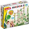 Quercetti Migoga Run Jungle, Pista Biglie per Bambini 4-10 Anni, Giochi per Bambini con 110 pz con Partenza Multipla, Costruzioni per Bambini, Gioco Educativo, Giochi Bambini 4 Anni, Made in Italy