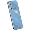 RankOne La Custodia del Telefono è Adatta per Samsung Galaxy A9 2018 (6.3 Inches), Case per Cellulare in Silicone con Telaio Galvanico - Blu navy