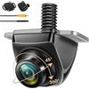 Airpuxem AHD 1080P Retrocamera Auto, Telecamera Auto Retromarcia 360° Rotante Alloggiamento in Metallo Telecamera Posteriore Auto Universale 170° Grandangolo Visione Notturna 12V-24V Per Camper SUV Pickup