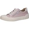 CAPRICE Sneaker da Donna Bassi in Pelle con Cerniera, Blu (Ocean Comb), 36 EU