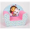 NICOTOY Universal-Gabby's Dollhouse Cakey-Divano-Poltrona-Sedile per Bambini Seggiolino, Rosa, Blu, Verde, 43x51x33cm