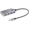 StarTech.com Hub USB a 4 porte - Hub USB 3.0 5Gbps alimentato via bus - Hub splitter da USB-A a 4x USB-A portatile per
