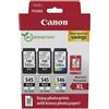 Canon PG-545 XL/CL-546XL Photo Value Pack - 3er-Pack - Schwarz, Farbe (Cyan, Magent...