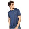 Under Armour T-Shirt a Maniche Corte con Scollo a V Tech 2.0, Academy Blue (408)/Acciaio, L Uomo