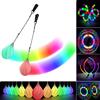 Papi Dada 2 LED Poi Palle da Giocoliere - Migliorati Bolas Luminose Poi Migliorati per Principianti e Professionisti | Colori dell'arcobaleno & Effetto Stroboscopico | 1 Paio di Poi Luminose Palle Giocoliere