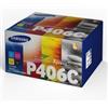 Samsung Multipack Nero / Ciano / Magenta / Giallo Clt-P406C Su375A Rainbow Kit Originale