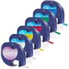 DOREE Pack da 6 LetraTag colorati 12267, 91201, 91202, 91203, 91204, 91205, compatibili con nastri Dymo LetraTag 12 mm x 4 m e dispositivi LT-100H, LT-100T, LT-2000, XR200B, LTQX50.