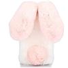 BLOTECH Peluche Custodia Cover per TCL 40 SE,Custodia Coniglio Peluche per TCL 40 SE, Custodia Peloso Carino Fluffy Cover Bambine Copertura Caso per TCL 40 SE - Rosa bianco