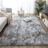 JURLEA Tappeti Soffici Tappeti per Soggiorno Tappeto Morbido Antiscivolo per Camere da Letto Moderne (160 x 230 cm, Bianco grigio)