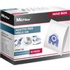 McFilter | 16 sacchetti per la polvere adatti per Miele hoover serie S800 - S858 | sacchetto per la polvere con 8 filtri | MAXI BOX