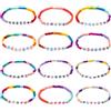 Steemjoey 12 Pezzi Braccialetti Amicizia Bambini, Braccialetti Bambina Gioielli, Braccialetti Intrecciati Regolabile Carino per Festa Compleanno Regalo Gioielli Ragazza