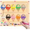 Konijiwa Giochi Bambina 3 4 anni Giochi Montessori Labirinto Magnetico di Colori e Numeri Giocattoli regalo bambina bambino Giocattoli Per I'ordinamento Dei Colori Per Bambini Piccoli Motricità Fine