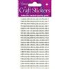 ELEGANZA Oaktree Crafts Eleganza, Strass in Materiale Sintetico Iridescente, 42, 16,5 x 7,6 x 0,2 cm