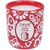 THUN - Candela in Vasetto Rosso Dolce Natale - Ceramica, Cera - Formato Piccolo - Altezza 8,5 cm