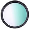ZGYDNM Filtro for fotocamera filtro colorato filtro colorato gradiente regolabile gradiente rosso blu verde arancione viola giallo accessori for fotocamera filtro protettivo for lenti (Size : 77mm, Color :