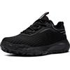 LARNMERN PRO Scarpe Antinfortunistiche Uomo Ammortizzazione Traspiranti Leggere Scarpe da Lavoro con Punta in Acciaio Nero,44 EU