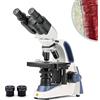 SWIFT SW380B microscopio binoculare professionale,40X-2500X,Con oculari grandangolari 10X e 25X, condensatore Abbe
