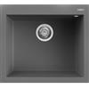 Elleci PRONTA CONSEGNA - SPEDIZIONE IMMEDIATA Elleci LKQ10599 Lavello da Incasso 1 vasca Monovasca Sopratop 57 x 50 cm finitura Keratek Dark Grey 99 Quadra 105