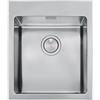 Apell Lavello da Incasso 1 Vasca Sopratop Filotop 39 x 51 cm Acciaio Inox con Fascia Miscelatore Radius R12 Apell LNR39FBC
