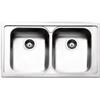 Apell PRONTA CONSEGNA - SPEDIZIONE IMMEDIATA Lavello da Incasso 2 Vasche 86 x 50 cm Acciaio Inox Serie Venezia Apell VE862IBC