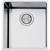 Apell Lavello da Incasso 1 Vasca Monovasca Sottotop 44 x 44 cm Acciaio Inox Serie Ferrara Plus Apell FEM40UBC