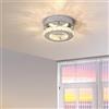 Comely Plafoniera LED in Cristallo Trasparente, 12W Mini Lampadario Led Soffitto Cristallo, Lampada da Soffitto Led Moderna 3000K per Corridoio Camera da letto