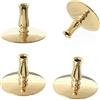 NKlaus 4x Portacandele in ottone Portacandele d'oro Candele d'altare sottili fino a Ø6,7mm Matrimonio 6731
