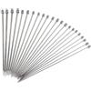 YIQI Ferri da maglia, kit ferri da maglia a punta singola in acciaio inossidabile da 14 (36 cm), inclusi 2,0 mm 2,5 mm 3,0 mm 3,5 mm 4,0 mm 4,5 mm 5,0 mm 5,5 mm 6,0 mm 7,0 mm 8,0 mm (11 paia)