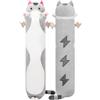 Mewaii Carino Gatto in Peluche Cuscino lungo Cuscino Animale Bambola Giocattoli Kawaii Soffici Comfort Cuscino in Peluche per Regalo per Bambini dai 3 anni in su, 70 cm, Gatto Grigio)