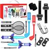 Mocoli 12 in 1 NS Switch Sport Accessorio Gioco, Accessori Switch Sport Somatosensoriale Include 2 Mazze golf 2 Manico piccolo 1 Cinturino Gambe 1 Cinturino polso 2 Racchetta Tennis 2 Minispada 2 Bracciale