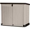 Keter Porta Attrezzi da giardino Store It Out Pro, Finitura Effetto Legno, Beige/Marrone, 145X82X125H cm