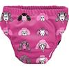 Pss! - Pannolino per Bambini per l'Acqua - Modello Dog Princess - Per Bambini da 3 a 8 kg - Taglia S - Unisex - Design Multicolore -Assorbente e Riutilizzabile -Impermeabile e Confortevole - 1 Pièce