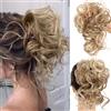 RPAEOY 2 Pezzi Chignon Finto per Capelli Elastici Chignon Finto Sintetica Ondulato Coda di Cavallo Pezzo di Capelli Spessi Updo per Donne Ragazze(Marrone chiaro)