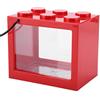 frenma Mini acquario, mini acquario, soggiorno in plastica per ufficio(red)