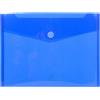 EXACOMPTA Busta a tasca con velcro in pp blu trasparente f.to 24x32cm per A4 Exacompta 56422E