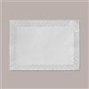 LUCGEL 50 Pz Pizzi in Carta Bianchi Rettangolari antigrasso Centrini Smerlati 40x60cm